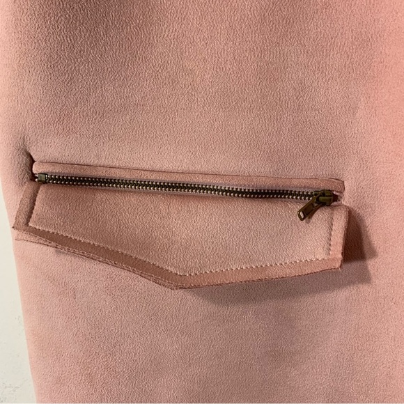 AX Paris Pink sleeveless Faux Suede Vest Jacket NEW - Picture 4 of 11